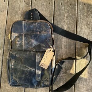 BED|STU Black Leather Boss Bag with Vintage Appeal